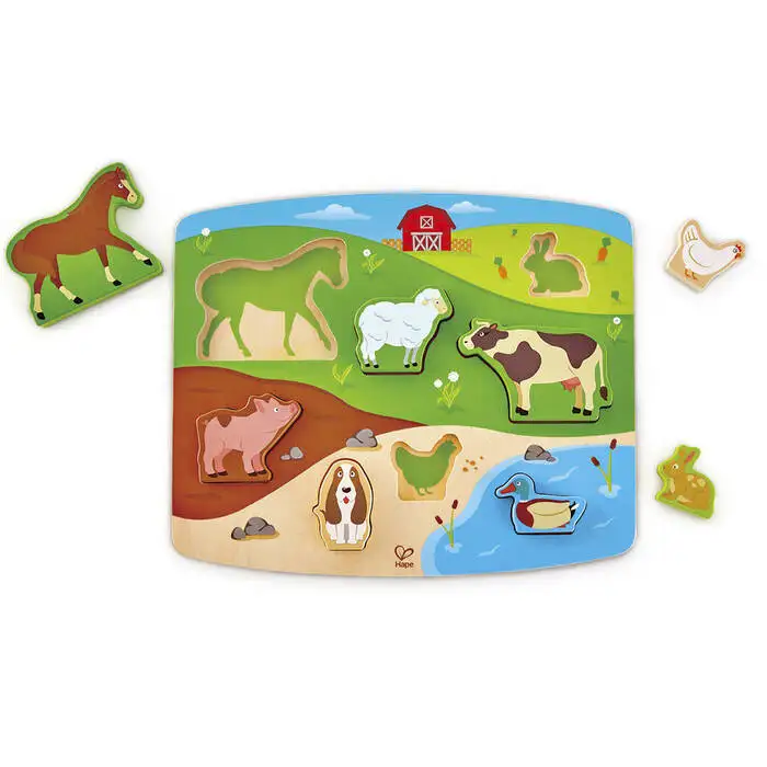 Rompecabezas Animales de la granja- Hape
